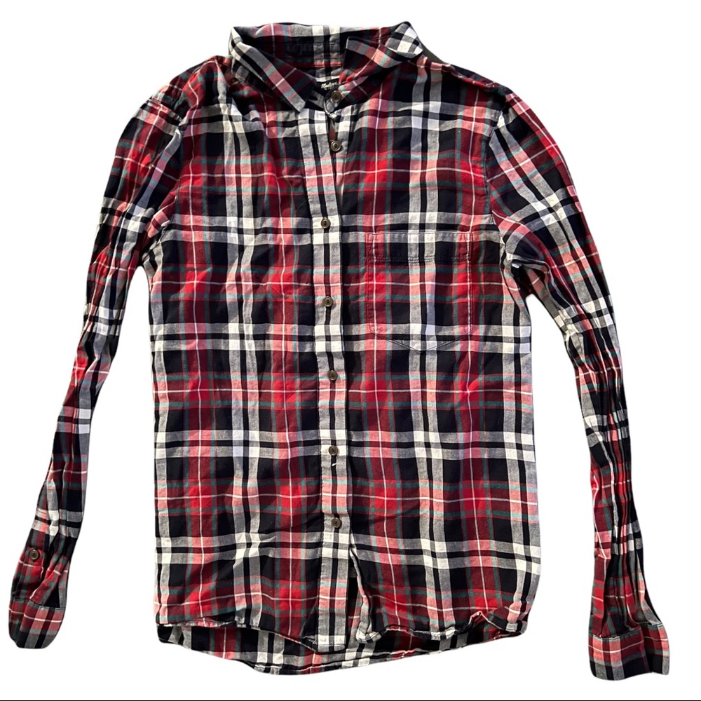 Madewell Skinny Flannel Top